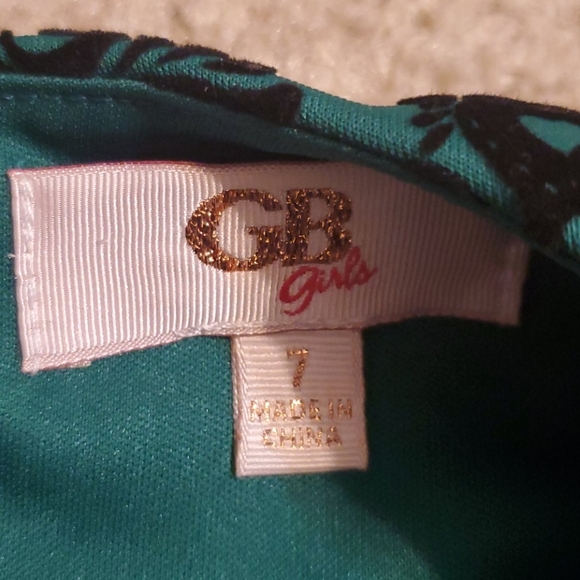 GB GIRLS GREEN DRESS - Picture 2 of 3